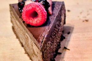 Bourbon Flourless CHOCOLATE TORTE - SLICE